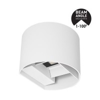 Φωτιστικό απλίκα τοίχου led 10W λευκό στρογγυλό 13,5x11,5cm (επίτοιχο) 3CCT δυνατότητα εναλλαγής φωτισμού σε θερμό φυσικό ή ψυχρό στεγανό IP65