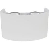 Φωτιστικό απλίκα τοίχου led up down πάνω κάτω mini 4W (4x1W) λευκό οβάλ 12x8cm (επίτοιχο) 3000Κ θερμό φως στεγανό IP54