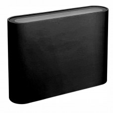 Φωτιστικό απλίκα τοίχου λεπτό μαύρο led 6W αλουμινίου up down πάνω κάτω 11,5x9x3,5cm (επίτοιχο) 3CCT δυνατότητα εναλλαγής φωτισμού στεγανό IP54