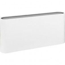 Φωτιστικό λευκό απλίκα τοίχου λεπτό led 12W αλουμινίου up down πάνω κάτω 17,5x8,5x3,5cm (επίτοιχο) 3CCT δυνατότητα εναλλαγής φωτισμού στεγανό IP54