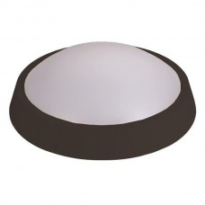 Φωτιστικό απλίκα πλαφονιέρα led 30W 4000Κ ενδιάμεσο φως στρογγυλό τοίχου και οροφής Φ320x102mm πλαστικό χρώματος μαύρο στεγανό IP65 2250lumens