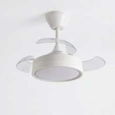 Ανεμιστήρας οροφής 30W DC moter λευκός Φ70cm led φως 24W ανοιγοκλειόμενες φτερωτές με κοντρόλ (τηλεχειριστήριο) και λειτουργία χειμώνα καλοκαίρι Ανεμιστήρας οροφής 30W DC moter λευκός Φ70cm led φως 24W ανοιγοκλειόμενες φτερωτές με κοντρόλ (τηλεχειριστήριο) και λειτουργία χειμώνα καλοκαίρι