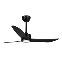 Ανεμιστήρας οροφής μαύρος 31W DC moter Φ127cm στεγανός IP66 με κοντρόλ (τηλεχειριστήριο) 3 φτερωτές και led φως 20W