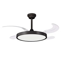 Ανεμιστήρας οροφής 30W DC moter μαύρος Φ107cm led φως 36W ανοιγοκλειόμενες φτερωτές με κοντρόλ και αντίθετη περιστροφή Ανεμιστήρας οροφής 30W DC moter μαύρος Φ107cm led φως 36W ανοιγοκλειόμενες φτερωτές με κοντρόλ και αντίθετη περιστροφή