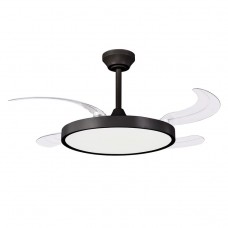 Ανεμιστήρας οροφής 30W DC moter μαύρος Φ107cm led φως 36W ανοιγοκλειόμενες φτερωτές με κοντρόλ και αντίθετη περιστροφή Ανεμιστήρας οροφής 30W DC moter μαύρος Φ107cm led φως 36W ανοιγοκλειόμενες φτερωτές με κοντρόλ και αντίθετη περιστροφή
