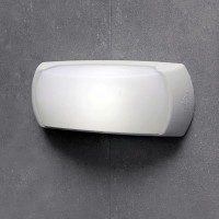 Φωτιστικό απλίκα τοίχου ρητίνης 30cm fumagalli Ε27 χρώματος λευκό κάθετης ή οριζόντιας τοποθέτησης στεγανό IP66 Φωτιστικό απλίκα τοίχου ρητίνης 30cm fumagalli Ε27 χρώματος λευκό κάθετης ή οριζόντιας τοποθέτησης στεγανό IP66