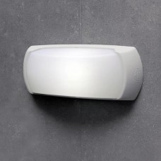 Φωτιστικό απλίκα τοίχου ρητίνης 30cm fumagalli Ε27 χρώματος λευκό κάθετης ή οριζόντιας τοποθέτησης στεγανό IP66