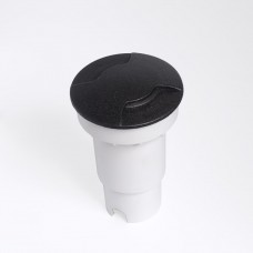 Φωτιστικό χωνευτό δαπέδου μαύρο με λάμπα led GU10 2,9W 2CCT (2700K-4000K) fumagalli στρογγυλό Φ9,2cm (τρύπα εγκοπής 8,5m) ρητίνης στεγανό IP67
