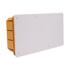 Μπουάτ κουτί χωνευτό διακλάδωσης ορθογώνιο 297x152x70mm (29,7x15,2x7cm) χρώματος κίτρινο με λευκό καπάκι