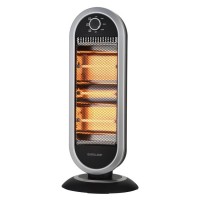 Θερμάστρα χαλαζία 1200W με περιστροφή ομοιόμορφη διάχυση θερμότητας χρώμα μαύρο ύψος 70cm 3 ταχύτητες και κάλυψη χώρου έως 15m² Θερμάστρα χαλαζία 1200W με περιστροφή ομοιόμορφη διάχυση θερμότητας χρώμα μαύρο ύψος 70cm 3 ταχύτητες και κάλυψη χώρου έως 15m²