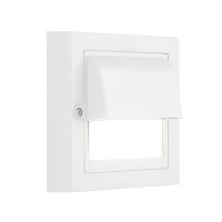 Φωτιστικό διαδρόμου απλίκα τοίχου led 6W τετράγωνο με κάλυπτρο 13,5x13,5cm πλαστικό 230V επίτοιχο λευκό 3CCT (θερμό-φυσικό-ψυχρό) φώς στεγανό IP65