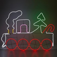 Χριστουγεννιάτικο τρένο με 784 led και 8 μέτρα Neon φωτοσωλήνα πολύχρωμο φώς 95x68cm εξωτερικού χώρου στεγανό IP44 Χριστουγεννιάτικο τρένο με 784 led και 8 μέτρα Neon φωτοσωλήνα πολύχρωμο φώς 95x68cm εξωτερικού χώρου στεγανό IP44