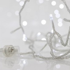 Χριστουγεννιάτικα 300 led λαμπάκια ψυχρό λευκό φωτάκια σε σειρά με επέκταση έως 3 και διάφανο καλώδιο 1815cm στεγανά IP44