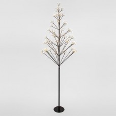 Χριστουγεννιάτικο δέντρο 180cm ύψος φωτιζόμενο με 650 mini led (250 flash led) λαμπάκια θερμό λευκό φώς στεγανό IP44 και διάμετρο 82cm