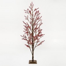 Χριστουγεννιάτικο δέντρο berry 180cm ύψος φωτιζόμενο με 168 mini led λαμπάκια θερμό λευκό φώς μη στεγανό IP20 και διάμετρο 80cm