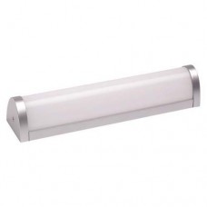 Φωτιστικό μπάνιου τουάλετας led 16W τοίχου 4000Κ ενδιάμεσο λευκό φως απλίκα καθρέφτη 1280lumens χρώματος ασημί νίκελ ματ 60,4cm x 6,6cm x 7,5cm στεγανό IP44