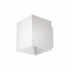Απλίκα τοίχου φωτιστικό (επίτοιχο) G9 220V αλουμινίου τετράγωνο χρώματος λευκό 8,3cm x 10cm x 10,2cm μη στεγανό IP20 για λάμπες led 