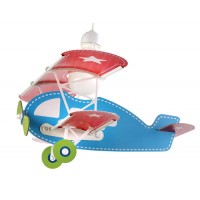 Φωτιστικό παιδικό μονόφωτο σειρά Baby Planes (αεροπλάνα) κρεμαστό οροφής γαλάζιο E27 με κιτ ανάρτησης 