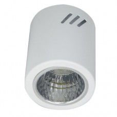 Φωτιστικό οροφής εξωτερικό επίτοιχο G9 στρογγυλό αλουμινίου λευκό Φ6,8cm ύψος 14,8cm επαγγελματικό για λάμπες led