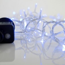 Χριστουγεννιάτικα λαμπάκια (φωτάκια) 240 led μπλέ χρώμα σε σειρά με πρόγραμμα και διάφανο καλώδιο 1495cm στεγανά IP44