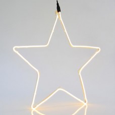 Χριστουγεννιάτικο αστέρι με 240 led και 2 μέτρα neon φωτοσωλήνα θερμό φώς 55cm x 55cm εξωτερικού χώρου στεγανό IP44