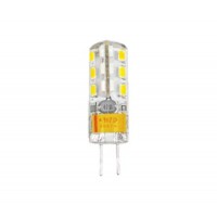 Λάμπα led G4 1,5W 12V AC DC ψυχρό λευκό φως 6000Κ σιλικόνης (silicon) ψείρα 360° 2,7cm 120lumen