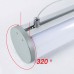 Φωτιστικό led πολυτελείας χρώματος ασημί στρογγυλό (κυλινδρικό) 36W κρεμαστό 120cm ψυχρό λευκό φως 6000Κ αλουμινίου 2900 lumens