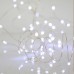 Χριστουγεννιάτικη led mini slim βροχή (χταπόδι) 400 λαμπάκια (φωτάκια) ψυχρό λευκό φως 16 γραμμών ασημί καλώδιο χαλκού 250cm στεγανή IP44