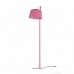Φωτιστικό δαπέδου μοντέρνο χρώματος ροζ E27 ντουί μονόφωτο μεταλλικό με διάμετρο καπέλου Φ30cm και βάσης Φ25cm 