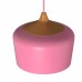 Κρεμαστό μονόφωτο φωτιστικό μοντέρνο μεταλλικό χρώματος ροζ διάμετρος Φ30cm ντουί 1 x E27 για λάμπες led Edison  