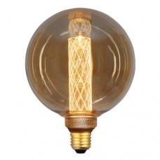 Λάμπα led vintage decor Φ125 γλόμπος (globe) 3,5W ντιμαριζόμενη (dimmable) χρυσό (gold) γυαλί Ε27 2000K έντονο θερμό λευκό φως G125 360° 120lumen 220V