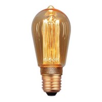 Λάμπα led vintage decor ST64 αβοκάντο 3,5W ντιμαριζόμενη (dimmable) χρυσό (gold) γυαλί Ε27 2000K έντονο θερμό λευκό φως 360° 120lumen 220V