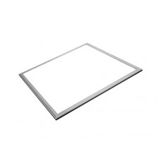 Φωτιστικό led panel ντιμαριζόμενο (dimmable) 48W 60 x 60cm ενδιάμεσο φυσικό λευκό φως 4000Κ χωνευτό ψευδοροφής τετράγωνο με ασημί πλαίσιο 3900lumen