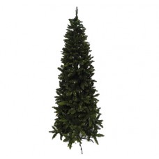Χριστουγεννιάτικο δέντρο slim με ύψος 240cm (2,40m) χρώματος πράσινο υλικό pvc διάμετρος 104cm και 1180 κλαδιά